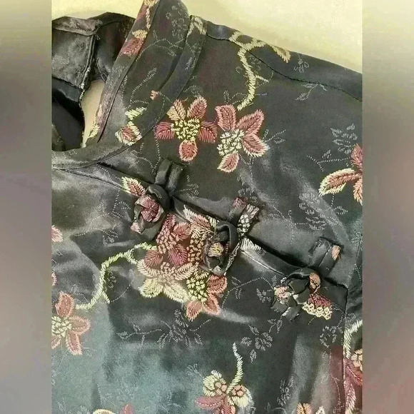 VINTAGE y2k 90s Rachel green maxi dress whimsigoth dark fairy gothcore - Picture 9 of 10